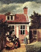 HOOCH, Pieter de Village House sf oil painting on canvas